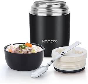 Nomeca Keep Food Warm Lunch Container Wide Mouth Lunch Thermoses For Hot Food 16Oz Stainless