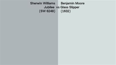 Sherwin Williams Jubilee Sw Vs Benjamin Moore Glass Slipper