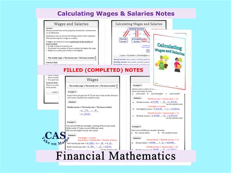 Financial Maths Calculating Wages And Salaries Workbook Financial