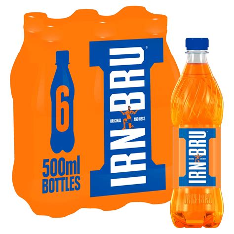 Irn Bru 6 X 500ml Bottle Orange And Fruit Flavoured Iceland Foods