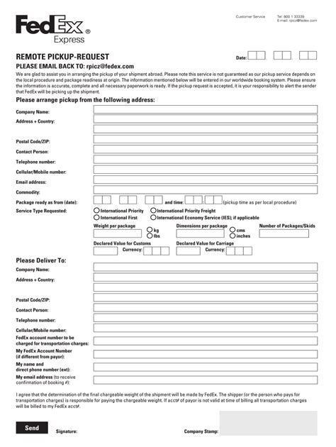 Fedex Rpi Form Fill Online Printable Fillable Blank Pdffiller