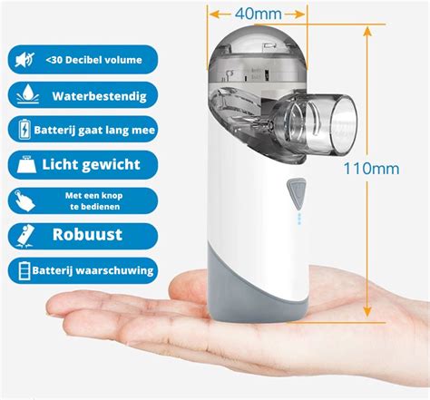 Currero Aerosoltoestel Ultrasone Vernevelaar Inhalator