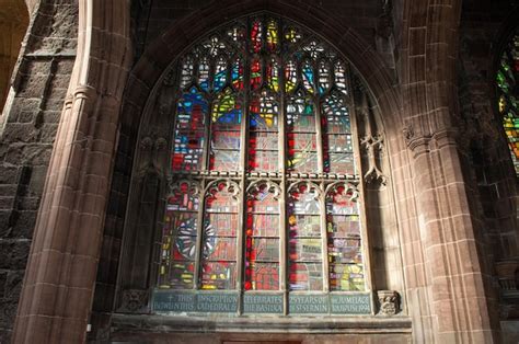 Premium Photo | Stained glass window in Manchester Cathedral