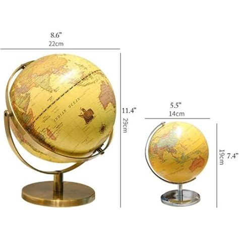 Globe Terrestre Decoratif Globe Terrestre Éducatif De 5 5in avec Base