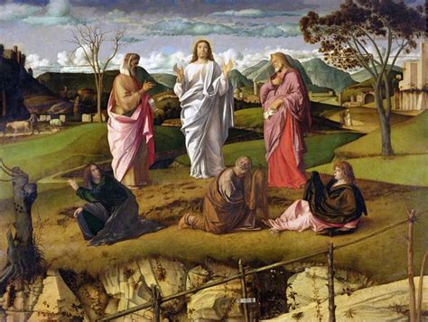 Transfiguration of Christ, c.1480 - Giovanni Bellini - WikiArt.org