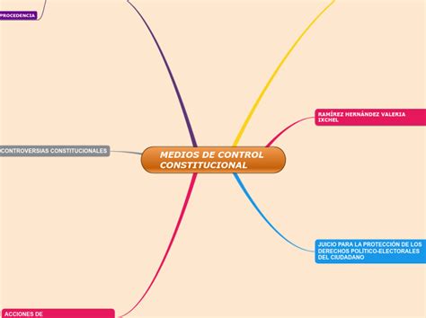 Medios De Control Constitucional Mind Map