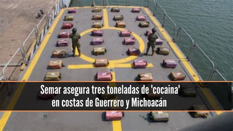 Semar asegura más de tres toneladas de droga en costas de Guerrero y