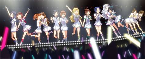 3u Akizuki Ritsuko Amami Haruka Black Hair Blonde Hair Blue Hair Boots Brown Hair Futami Ami