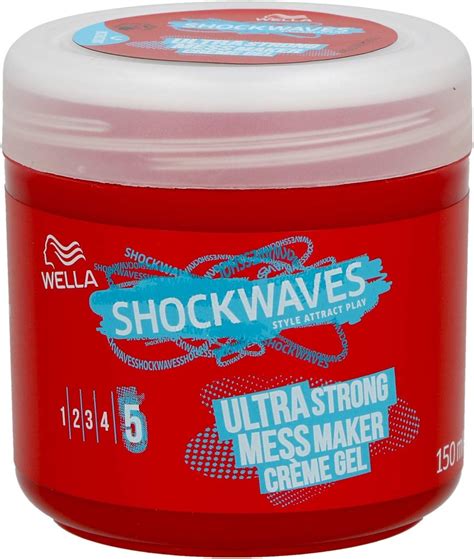 3 x Wella Shockwaves Cream Gel Hair Gel 150ml hold each 5 : Amazon.co ...