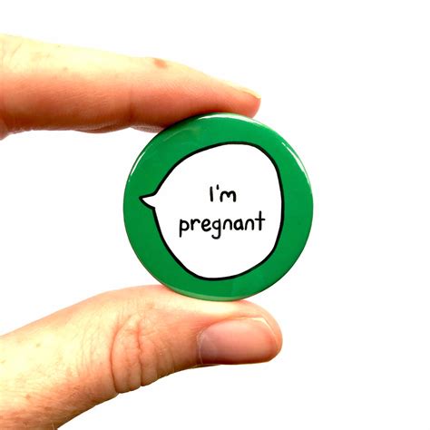 Im Pregnant Pregnancy Pin Badge Button Etsy