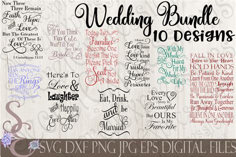 Wedding Svg Bundle By Secretexpressionssvg Thehungryjpeg