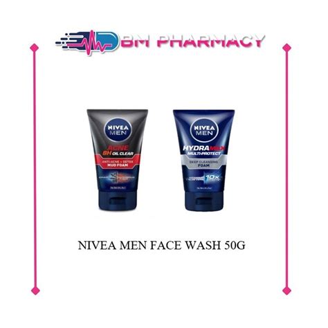 Nivea Men Face Wash 50g Shopee Malaysia