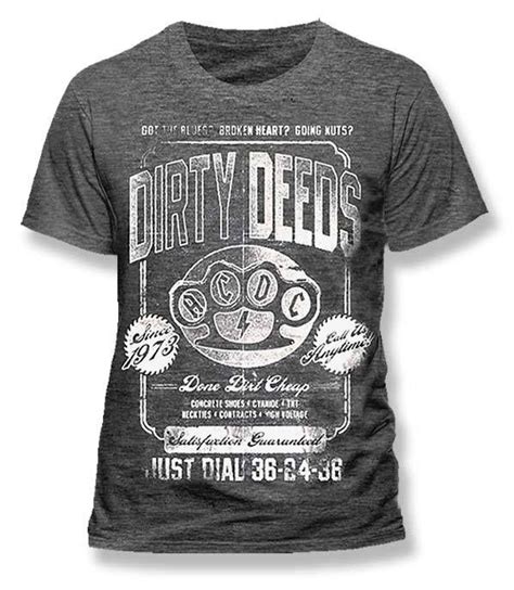 AC/DC Dirty Deeds Knuckle Duster Official Unisex T-Shirt. Buy AC/DC T ...