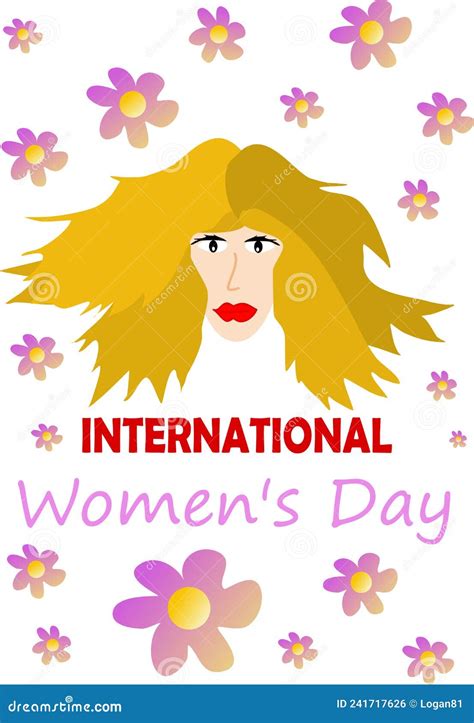 Celebrate International Women`s Day Stock Vector Illustration Of