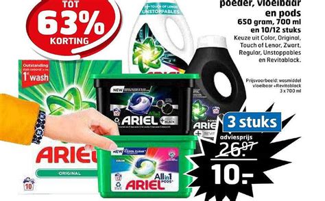 Ariel Poeder Vloeibaar En Pods Aanbieding Bij Trekpleister