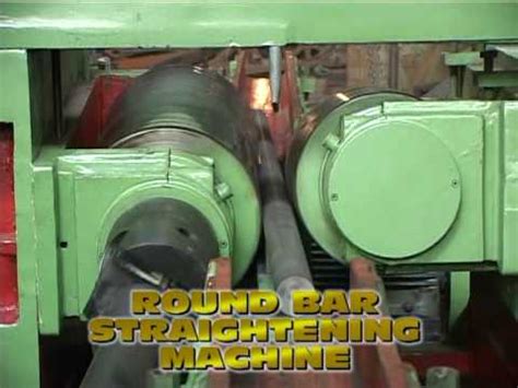 Round Bar Straightening Machine Youtube