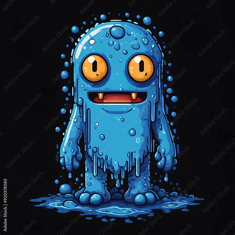 Blue Slime Pixel Art Slime Pixel Art Fantasy Slime Pixel Artslime