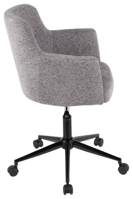 Andrew Contemporary Office Chair Dark Gray Fabric 2375l 2525w 31