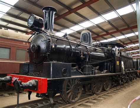 Preserved NSWGR 19 Class Steam Locomotive At Thirlmere NSW Australia