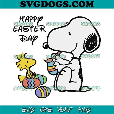 Snoopy Easter Day Svg Easter Snoopy Svg 1