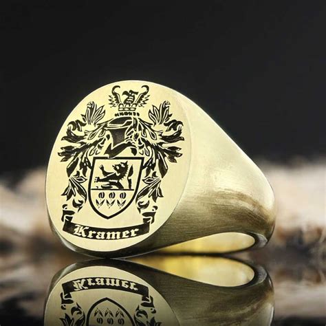 Coat of Arms Ring Family Crest Rings Custom Crest Jewelry - Etsy