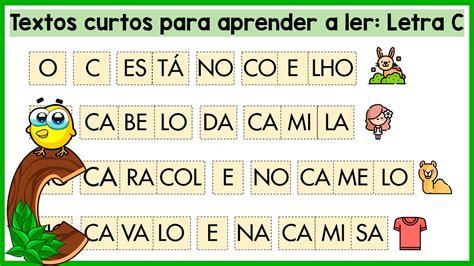 ABC Aprendendo As Letras Do Alfabeto Textos Curtos Para Aprender A