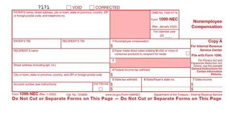 Printable 1099 NEC Form 2025 2025 Payroll Calendar