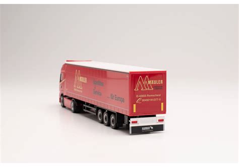 Herpa Iveco S Way curtain canvas semitrailer Gustav Mäuler 314121