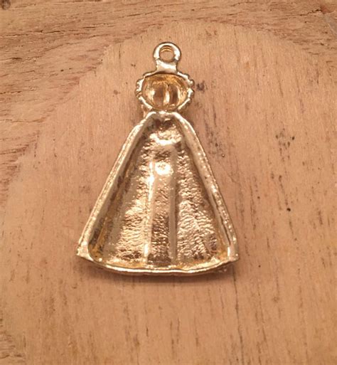 Virgen Del Valle Charm Gold Filled Virgin Mary Pendant Etsy