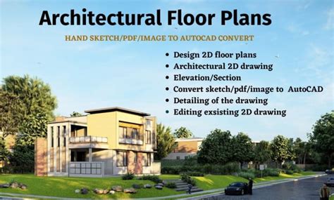 Draw Your Architectural Floor Plan Site Plan Elevation And Section In