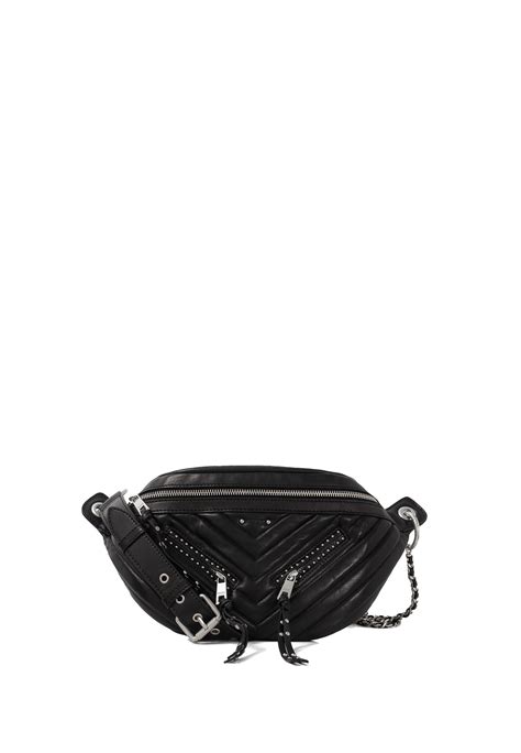 Sac banane 1440 rock cuir clouté noir Ikks La Redoute