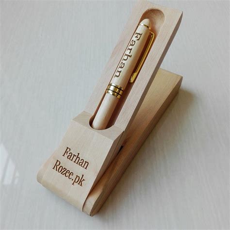 Wooden Name Engraved Pen | By MugArt