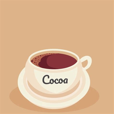 Premium Vector A Cup Of Hot Chocolate