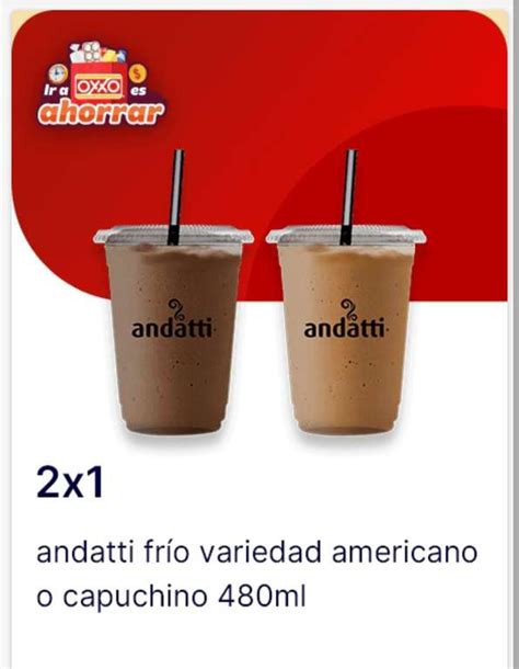 OXXO APP Café andatti frío 2 1 variedad capuchino o americano