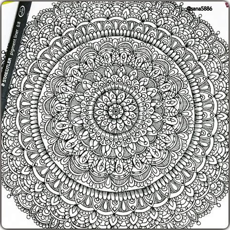 Instagram Mandala Sana5886 Mandala Art Mandala Drawing Mandala