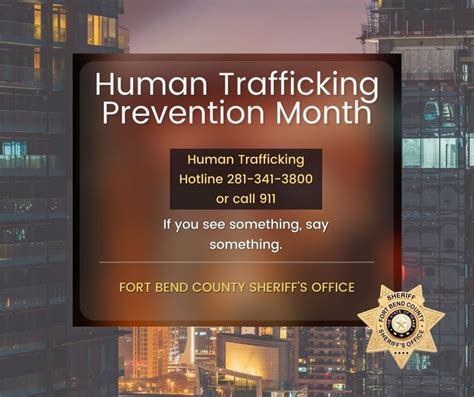 National Human Trafficking Prevention Month