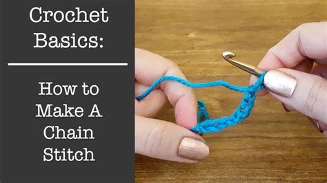 How To Make A Chain Stitch In Crochet YouTube