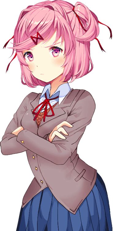 I Turned A Natsuki Draft Into A Sprite Even Tho It Doesnt Look