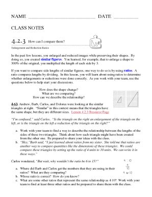 Fillable Online similar shapes scale factor worksheet with answers Fax Email Print - pdfFiller