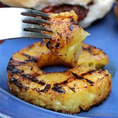 Brown Sugar Cinnamon Glazed Grilled Pineapple 101 Cooking For Two