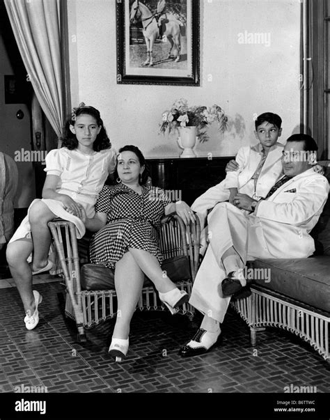 FULGENCIO BATISTA President of Cuba in 1942 with his wife and their Stock Photo, Royalty Free ...