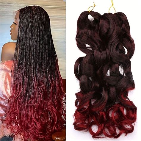 1pcs Synthetic French Curl Loose Wave Braiding Hair Extensions 22inch