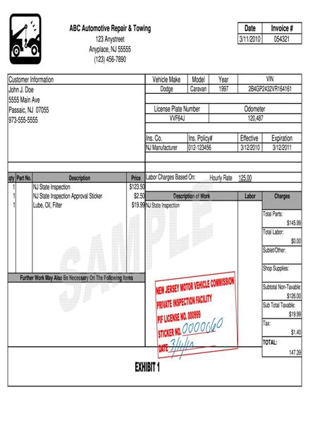 Towing Receipt Fill Online Printable Fillable Blank Regarding