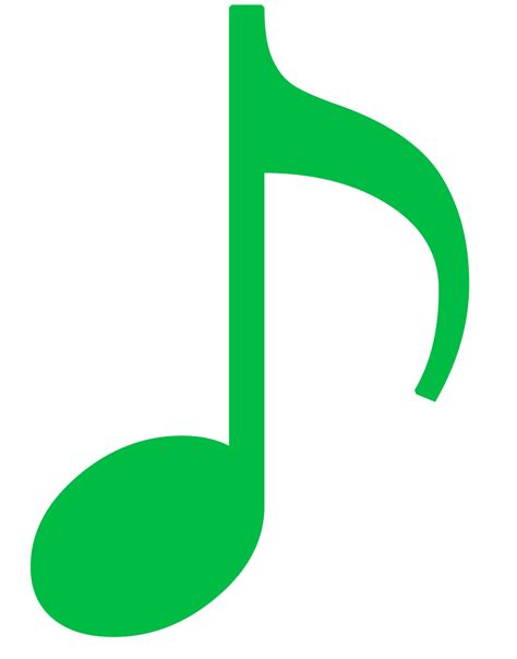 Green Music Note Png - ClipArt Best