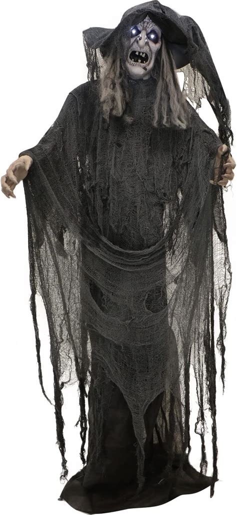 Amazon Haunted Hill Farm Life Size Animatronic Scary Talking Witch