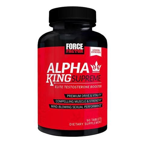 Force Factor Alpha King Supreme Testosterone Booster Supplement