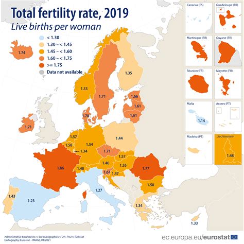 Fertility Rate In EU Member States In 2019 R MapPorn