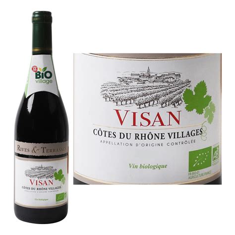 AOC Côtes du Rhône Vin rouge Bio Visan 75cl Drive Z eclerc