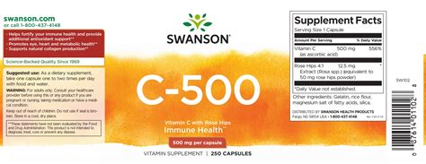 SWANSON EUROPE - VITAMINS AND SUPPLIMENTS