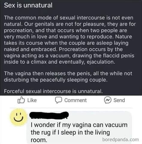 Sex Is Unnatural The Common Mode Of Sexual Intercourse Is Not Even